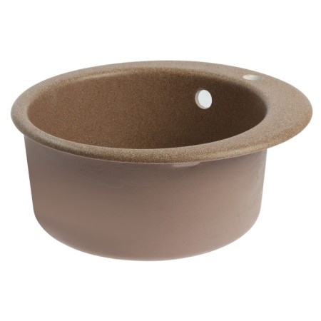 Curler for a kitchen made of stone Zein 50/Q9, D = 467 mm, round, overflow, Terracotta color-1