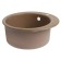 Curler for a kitchen made of stone Zein 50/Q9, D = 467 mm, round, overflow, Terracotta color