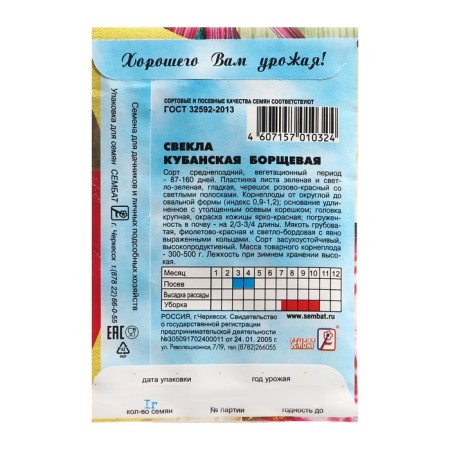 Cuban borshchi beets seeds, 1 g-1