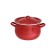 Pan with a lid, d = 20 cm, induction, red color