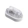 NBP lamp, under the lamp, IP54, 220 V, oval with a grate, plastic, white