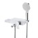 LEMARK Unibox LM6914CW bath mixer, single -leaf, pour 142 mm, watering can, white