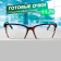 Ready glasses east 6636, brown color, bending pipe, +1,75
