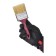 Brush flat bison 4-01011-063, natural bristles, plastic pen, 63mm