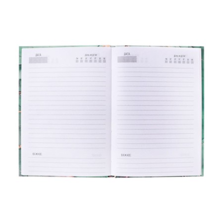 Diary Nedtir A5 80l, 7BC, calligrata, green marble, matte lamination-2