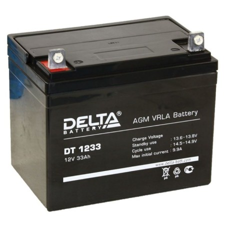 DELTA 33 Ach 12 volts DT 1233 battery