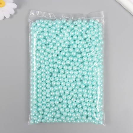 Set of beads "pearls" d 8 mm, 250 gr, blue-2