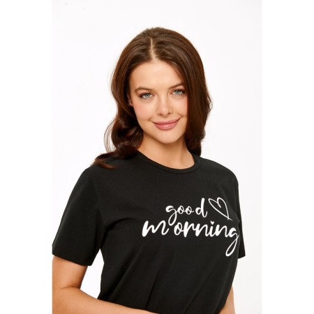 Female set: T -shirt, Monsi shorts, size m, black color-2