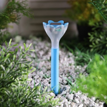 Garden lamp on the sunny battery "Blue flower", 6 × 29 × 6 cm, 1 led, white glow-2