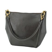 Female bag, artificial leather, brown 22x10x26 cm