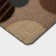 Rapid -shaped moisture -drinking shares, without edging, 37 × 58 cm, beige color