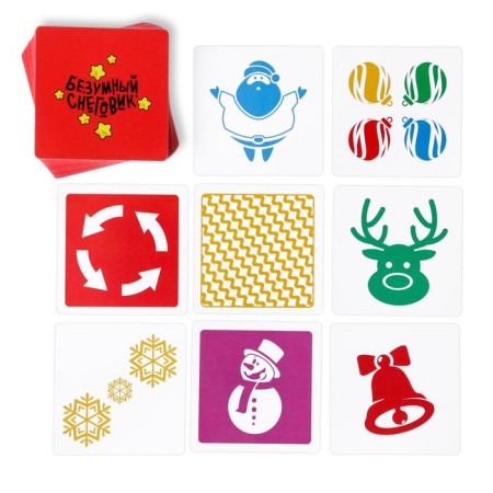Board game of reaction and attention "Mad Snowman", 50 cards-4