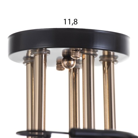 Acapulco chandelier 5x60W E27 brown, gold 48x28x24cm-7