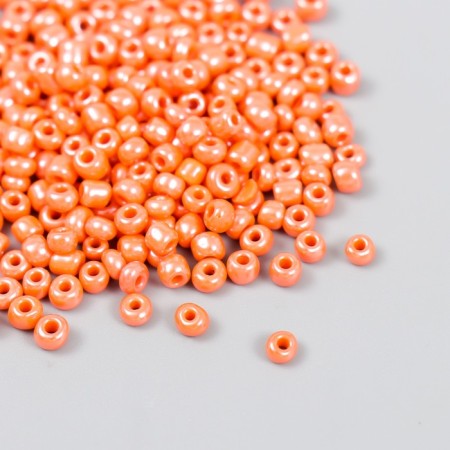 Beads "Zlatka" 08/0, 3 mm, 10 g 0130 T.O -Orange