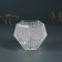 Glass of Glass for 1 candle "Dodecahedron" Transparent 6x8x7.5 cm