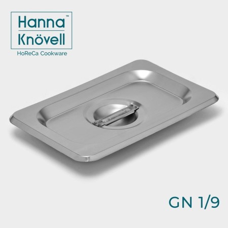 Stainless steel cover to gastro power 1/9, 17.6 × 11.4 cm, thickness 0.8 mm