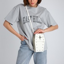 Youth bag on magnet, white color