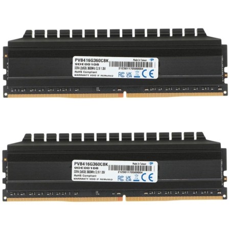RAM Patriot Memory DDR4 16GB (2x8GB) 3600MHz Viper Blackout (PVB416G360C8K) 1081505-1