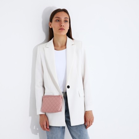 Bag Cross-Bodi with a zipper, pink color-8