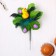 Decor on the stick "chicken on a branch with feathers" mix
