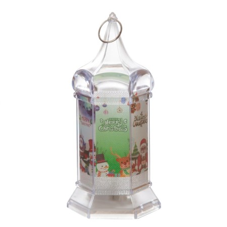 Night -year -old "New Year" LED from 3xlr41 batteries is transparent 6x6x15 cm Risalux-3