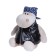 Soft toy "Hippo biker"