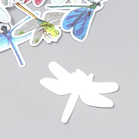 Stickers for the creativity "Dragonfly" set 50 pcs 4x8 cm-2