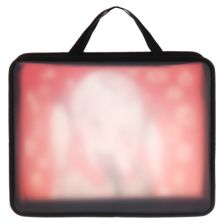 Folder with A4 handles, 330 x 260 x 75 mm, plastic, pens, Calligrata "Anime Girl"-2