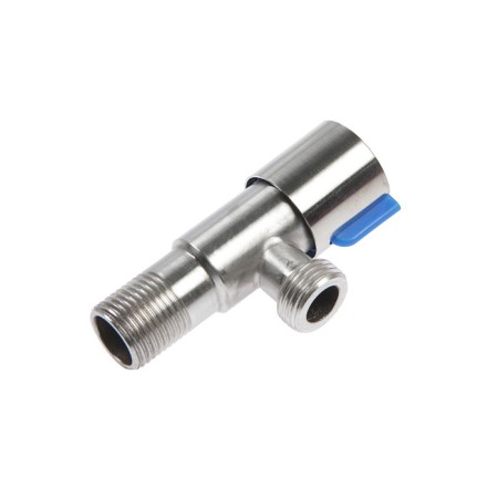 Ball the ball Accoona A473C-4, 1/2 "X1/2" external thread, for everyday life. devices, corner, blue-2