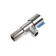 Ball the ball Accoona A473C-4, 1/2 "X1/2" external thread, for everyday life. devices, corner, blue