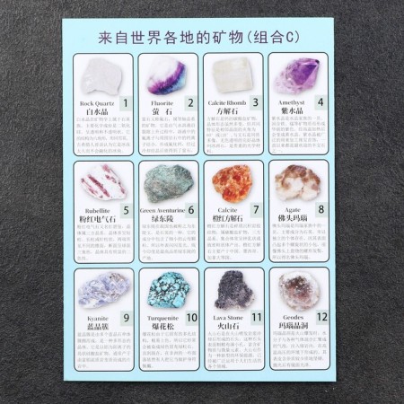 Collection of minerals, 12pcs-4