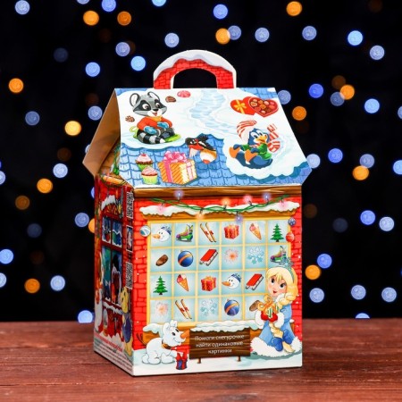 Gift box "Mishkina Dreams", house 12 x 12 x 19 cm-1