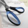 Scissors are universal, mowed blade, 20 cm, black/blue color