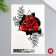 Tattoo "Rose" 10x15 cm