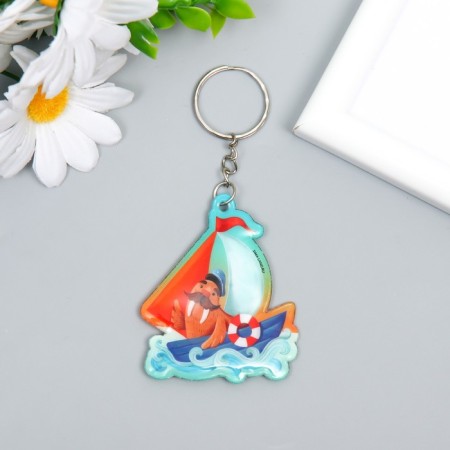 PVC keychain "Morge on the ship" Soft 6x5.1 cm
