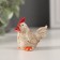 Souvenir Polystone "White Cockerel" mix 5x3x3.3 cm