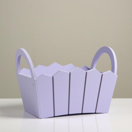 Kashpo wooden 25 × 16 × 17 cm "Maria", side pens, MDF, lavender-1