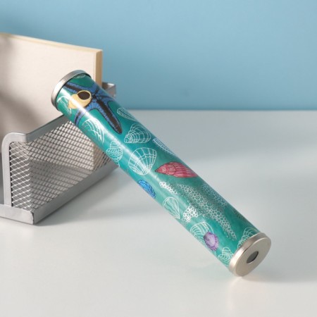 Kaleidoscope "Sea with silver embossing" 17x3x3 cm-4