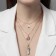 Pendulum pendulum and pentagram, white color in gold, 52 cm