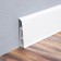 Floor skirting board 85mm 2.2m "decoration", 001-g white glossy