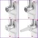 KitFort KT-2113-3, 1000 W meat grinder, 4 nozzles, cord 0.7 m, white-red