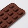 Creolon chocolate form "Creole", silicone, 21 × 10.5 × 2.5 cm, 15 cells, brown color