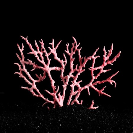 Plastic coral large 24.5 x 4 x 19 cm, pink-2