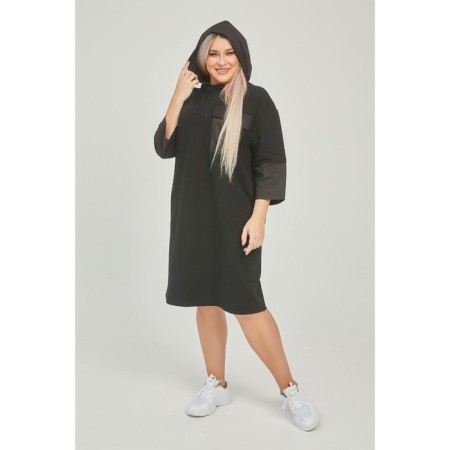 Female dress, size 60, black color-1
