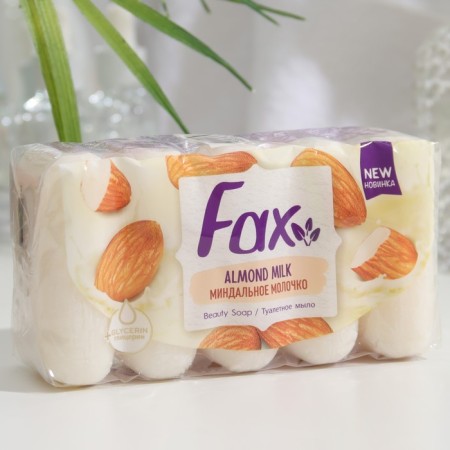 Fax soap "Cream and almond milk", 75 g