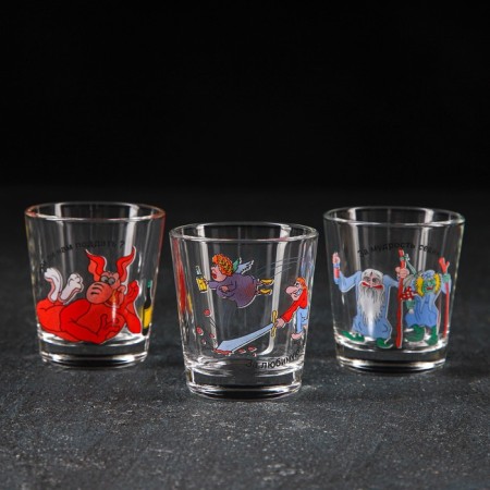Set of drinking “jokes”, 7 items: Capherine 500 ml, piles 50 ml, 6 pcs-6