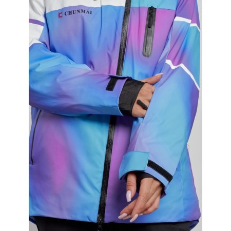 Ski costume female winter, size 46, purple color-10