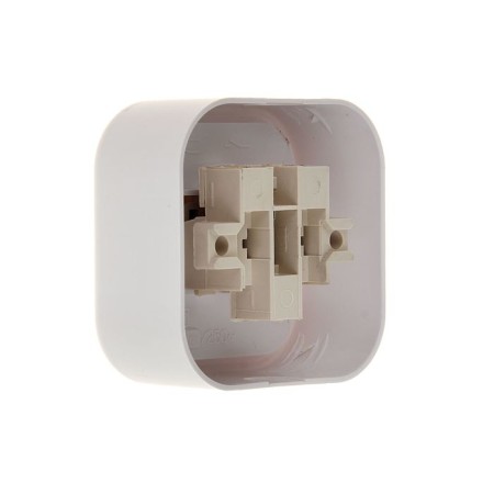 Kuntsevo switch Valentina, 10 A, 250 V, 2 keys, external, white-1