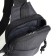 Slong bag from textiles, black color