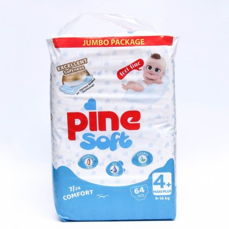 Disasters Pine Soft 4+ Maxi Plus (9-16 KG), 64 pcs